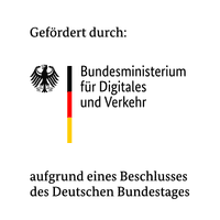 Gefördert durch: Bundesministerium für Digitales und Verkehr aufgrund eines Beschlusses des Deutschen Bundestages